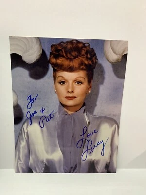 $125 • Buy I Love Lucy Lucille Ball Hand Signed Photo 13 Emmy Awards Golden Globe