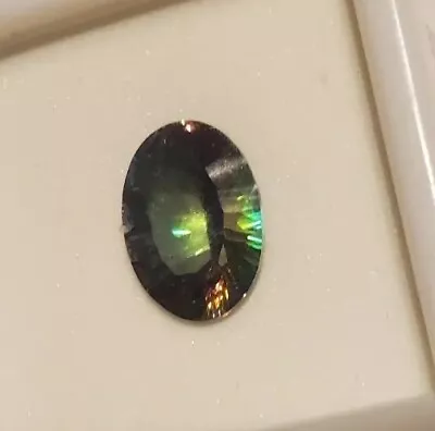 New In Box Mystic Green Topaz  Loose Gemstone 5.4Ct 14x10mm Oval Treated • $22.50