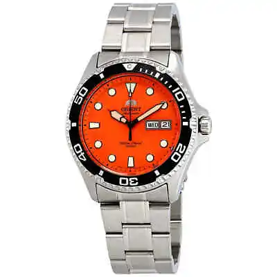 Orient Ray Raven II Automatic Orange Dial Men's Watch FAA02006M9 • $165.27