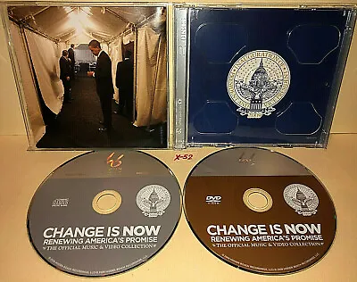 Obama CD DVD Sheryl Crow Maroon 5 Usher Stevie Wonder Wilco James Taylor Kravitz • $15.99