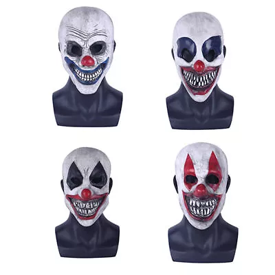 Halloween Scary Clown Joker Killer Robber Mask Cosplay Masquerade Props Latex • $21.89