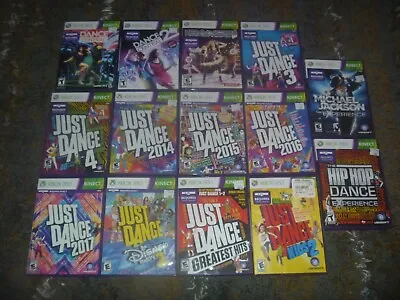 KINECT Dance Games (Microsoft Xbox 360) Just Central + More Tested Works Choose • $7.95