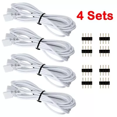 4Sets Extension Wire Connector Cable For RGB SMD 5050 3528 LED Strip Lights USA • $20.65