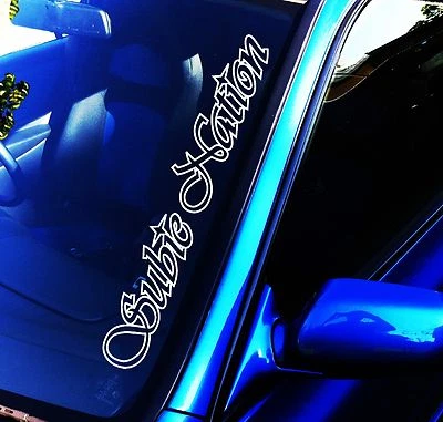 $12.90 • Buy SUBIENATION WRX STI Gc8 JDM Drift Illest Stance  Sticker Decal Vinyl 500mm