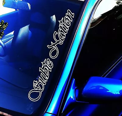 SUBIENATION WRX STI Gc8 JDM Drift Illest Stance  Sticker Decal Vinyl 500mm • $12.90