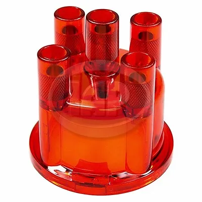 009 / 034 Clear Red Distributor Cap Volkswagen T1 Bug Beetle T2 Bus Ghia T3 • $12.35