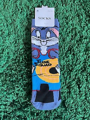 Bugs Bunny Space Jam Novelty Socks Mint Condition Brand New • £7.50