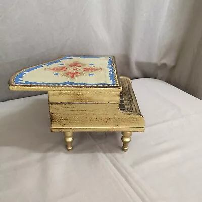 Vintage Piano Wood Music Jewelry Box Japan Works I Could Have Danced All Night • $28.80