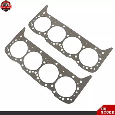 For Chevy 283 302 307 327 5.7 5.7L 350 Fel-Pro PermaTorque Head Gaskets Pair 2 • $25.03