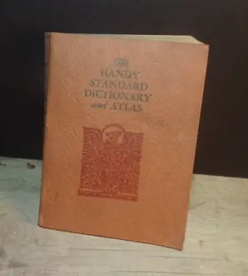 Vintage The Handy Standard Dictionary And Atlas Funk & Wagnalls 1934 • $10.95