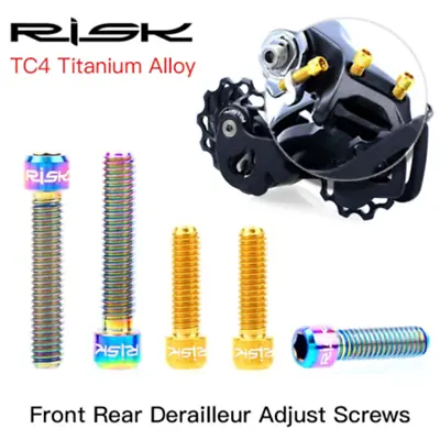 RISK Titanium M4*13.5mm 20mm MTB Bike Front Rear Derailleur Bolts Shift Screws • $9.99