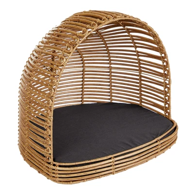 £112.79 • Buy Cooper & Co. Charlie Cocoon Rattan/Wooden Woven Pet/Dog/Cat Sleeping Bed 77cm
