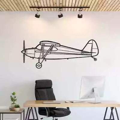 Wall Art Home Decor 3D Acrylic Metal Plane Aircraft USA Silhouette PA-20 • $87.99