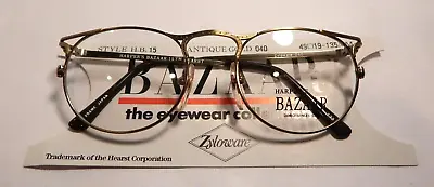 Vintage HARPER'S BAZAAR H.B. 15 Ant. Gold 49/19 Eyeglass Frame New Old Stock • $9.99