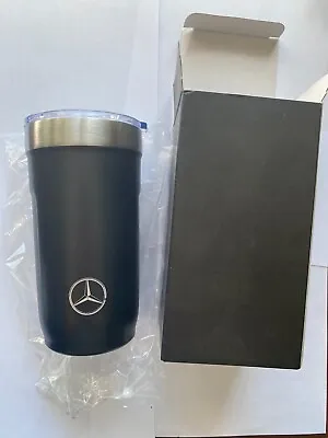 Mercedes Benz Co-driver Travel Metal Thermos Mug With Plastic Lid Cup Coffee B3 • $39.99