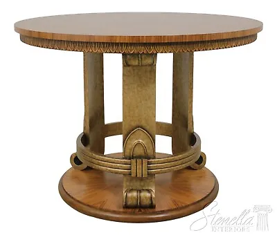 L56008EC: THEODORE ALEXANDER Round Walnut High Top Center Table • $2895