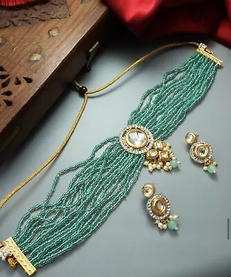 Bollywood Indian Jewelry Necklace Set Choker Set • $34.99