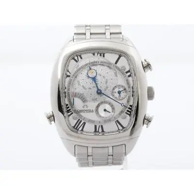 Citizen Campanola AG6250-50A Perpetual St.Steel Sapphire Slv Quartz Mens Watch • $3605.76