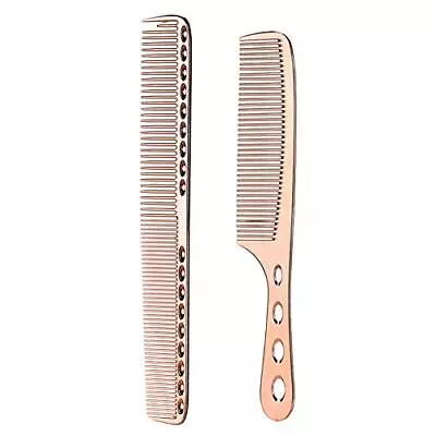 2 Pack Stainless Steel Hair Combs Anti-Static Styling Comb Hairdressing Combs • $16.68