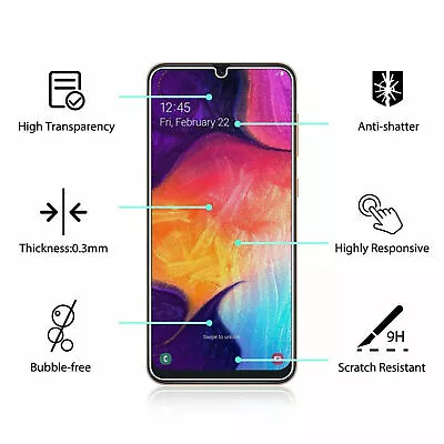Quality Tempered Glass Screen Protector Samsung S8/S9/S10/S20/S21/S22/S23/S24 • $12.94