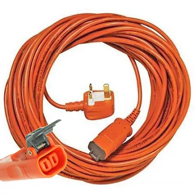 15m 15 Metre Mains Power Cable & Plug For Flymo Glide Master 340 380 Lawnmower • £16.59