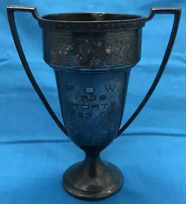 Vintage Silverplate Trophy  P.O.W. 1930 Sports Promptness Spirit Ability  Essex • $39