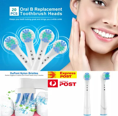 20× Oral B Braun Replacement Electric Toothbrush Heads -Vitality Precision Clean • $21.40