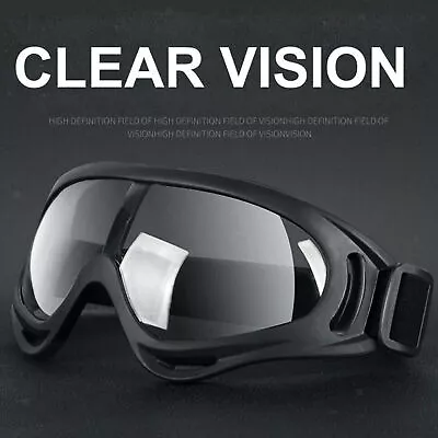 £5.49 • Buy Safety Goggles Anti Fog Dust Spit Glasses Eye UV Protection For Lab Works Riding