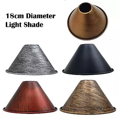 18mm X 10mm Large Easy Fit Pendant Light Shade Metal Lampshade Wall Lamp  • £6.99