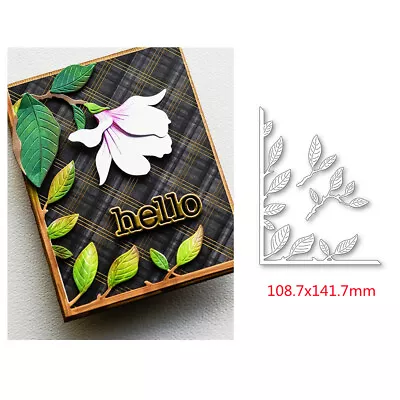 Bird Magnolia Leaf Branch Metal Cutting Dies Stencil For DIY Scrapbooking Cards • £5.27