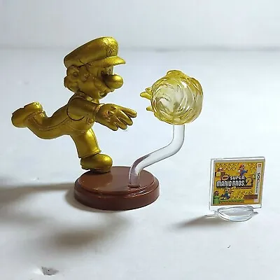 Super Mario Bros 2 2  Gold Fire Ball Mario Choco Egg Figure Gashapon Furuta • $12