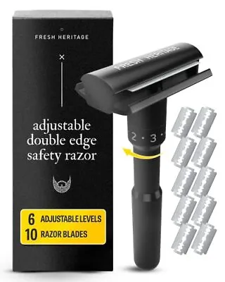 Safety Razor Double Edge Razor - Adjustable Double Edge Safety Razor Safety Ra • $14.67