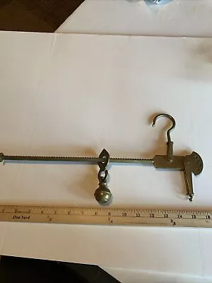 Vintage Scales Ornate Solid Brass Hand Held Balance Beam Hanging Scale Cotton  • • $37.95