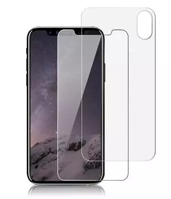 $7.99 • Buy Nuglas Front & Back Tempered Glass Screen Protector For IPhone X XS XR XS MAX
