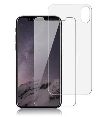 Nuglas Front & Back Tempered Glass Screen Protector For IPhone X XS XR XS MAX • $10.12