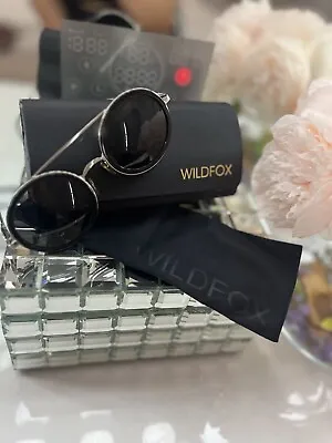 Wildfox Black Round Sunglasses With Gradient Lenses 63-14-139mm • $50