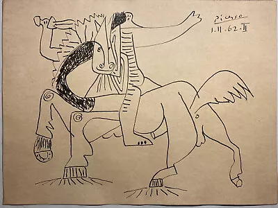 Picasso Horse And Warrior Mythological Signed Dated 1962 • £395
