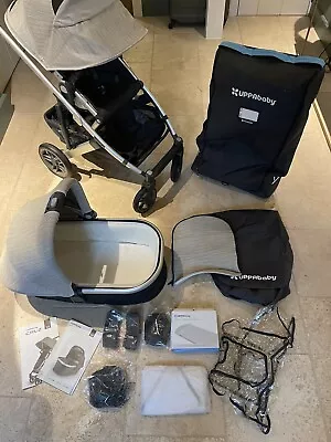 Uppababy Cruz Sierra Cloud Z Travel System + Bag + Extras - Without Car Seat • £2450