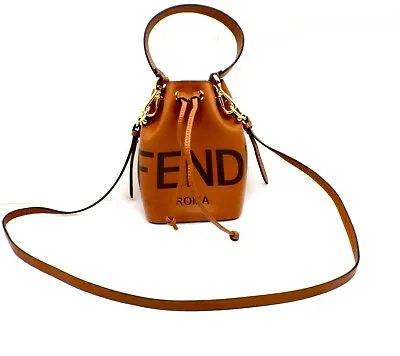 Fendi Mon Trésor Bucket Bag Small Brown Leather • $902.50