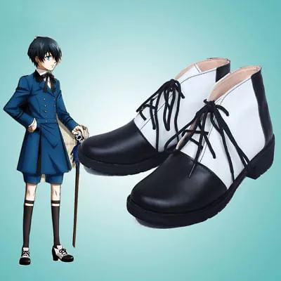 Anime Black Butler Kuroshitsuji 2 Ciel Phantomhive Cosplay Shoes Boots • $42.50