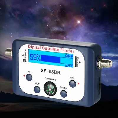 LCD Mini Digital Satellite Finder Meter Signal Strength Dish Sat Directv Compass • $23.19