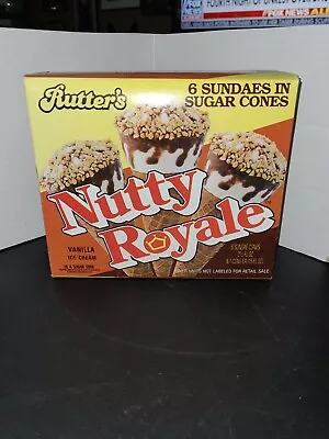 1980s York Pa Rutters Dairy Nutty Royale Ice Cream Bars Box • $9.99