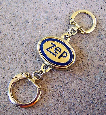 Vintage ZEP Manufacturing Co. DOUBLE-ENDED KEYCHAIN Center Is Magnetic • $8.99