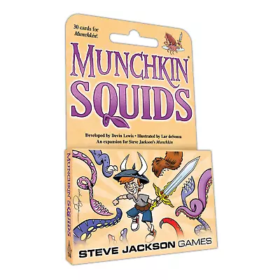 Munchkin Squids 30 Card Game Expansion Steve Jackson Games Booster SJG 1548 • $15.59