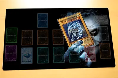 No.266# Yugioh Trading Card Game Custom Playmat Joker Blue Eyes White Dragon • $39.22