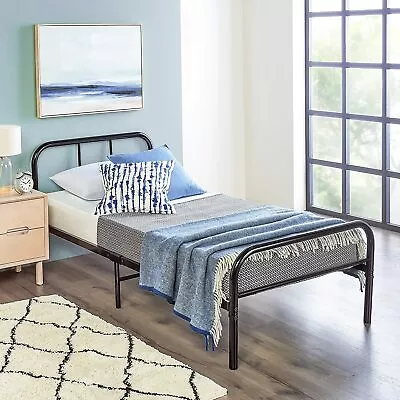 £49.99 • Buy Metal Bed Frame Single Bed Frame Curved Black Bed For Adults Teenagers Kids 3FT