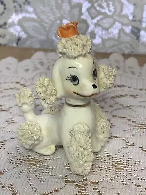 Spaghetti Bone China Vintage Poodle With Flower • $15.75