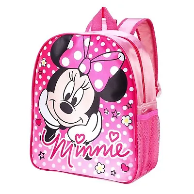 Disney Minnie Mouse Girls Kids Backpack Junior Toddlers Character School Bag • £9.99