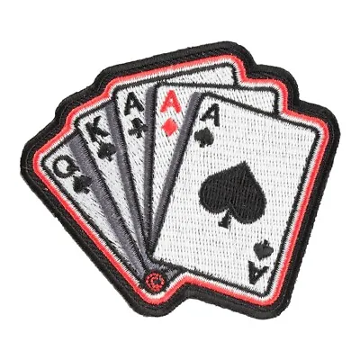 Three Of A Kind Aces Poker Hand Patch Gambling Patches • $4.99