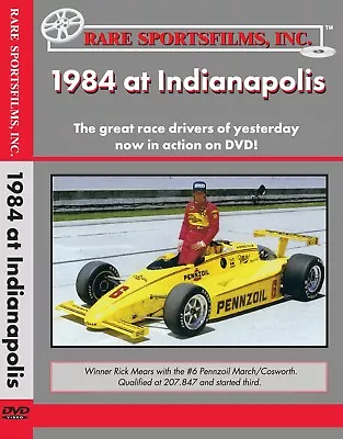 1984 Indianapolis 500 - 3 Restored Original Films Rick Mears Now On BLU-RAY! • $39.95